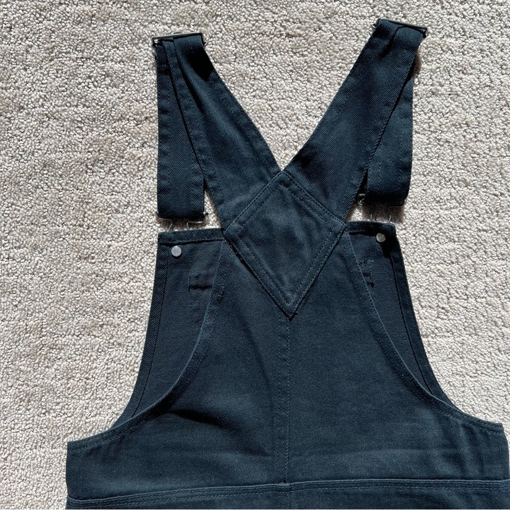 Pull&Bear Black Denim Overall Dress - Picture 7 of 14